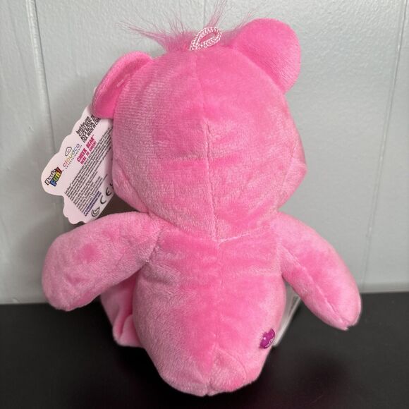 Care Bears Cheer Bear 8” Soft Pink Plush Stuffed Beanbag 2023 Rainbow Toy - Picture 3 of 7